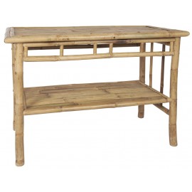 table console rustique bois de bambou ib laursen