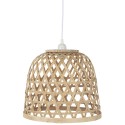 ib laursen petite suspension cloche bois bambou naturel tresse 3836-14