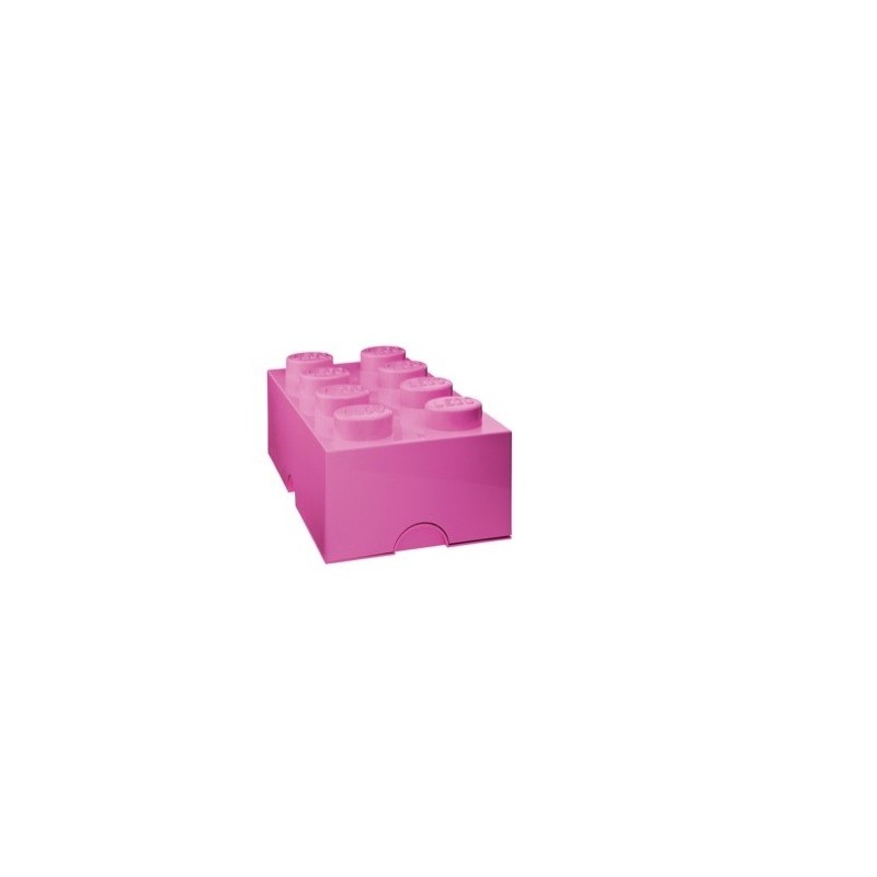 LEGO - BOITE DE RANGEMENT 8 plots - Rose