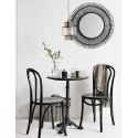 Chaise bistrot bois noir brillant Nordal