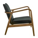 pols potten charles fauteuil design retro scandinave noir 550-020-086