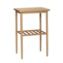 table d appoint carree bois clair design scandinave hubsch 880906