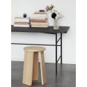 tabouret rond design scandinave epure bois clair 880913