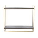 bloomingville carly etagere murale bois manguier laiton 82045231