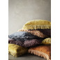 coussin velours imprime franges madam stoltz jaune moutarde 50 x 50 cm coussin velours imprime franges madam stoltz jaune moutarde 50 x 50 cm