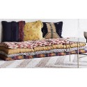 Coussin long de banc coton imprimé fleuri Madam Stoltz