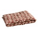 coussin matelas de sol imprime orange rouille madam stoltz 70 x 180 cm