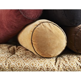 Coussin long coton fleuri Madam Stoltz