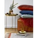 Tapis descente de lit en laine couleur beige franges Bloomingville