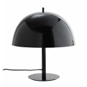 madam stoltz lampe de chevet champignon metal laque noir F18080BL