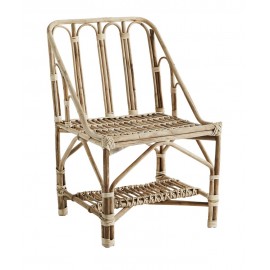 madam stoltz fauteuil en bois de bambou retro vintage AEI-15327