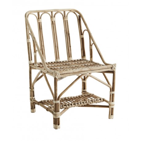 madam stoltz fauteuil en bois de bambou retro vintage AEI-15327