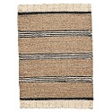 petit tapis descente de lit deco jonc de mer raye house doctor beach