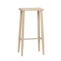 Tabouret de bar épuré bois chêne clair Hübsch