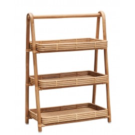 house doctor orga etagere a poser rangement rotin naturel 3 niveaux id1400