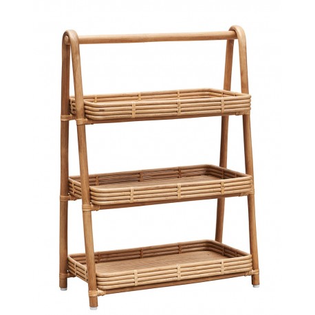 house doctor orga etagere a poser rangement rotin naturel 3 niveaux id1400