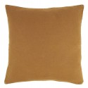 ib laursen grande housse de coussin carree lin jaune moutarde 50 x 50 cm