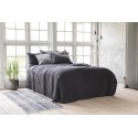 plaid boutis coton matelasse gris fonce anthracite ib laursen 240 x 240 cm