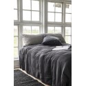 plaid boutis coton matelasse gris fonce anthracite ib laursen 240 x 240 cm