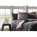 plaid boutis coton matelasse gris fonce anthracite ib laursen 240 x 240 cm