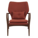 pols potten peggy fauteuil design retro scandinave orange rouille 555-020-002