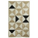 Tapis descente de lit jute tressé motifs géométriques Madam Stoltz