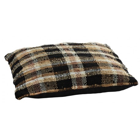 Housse de coussin de sol carreaux tartan tweed Madam Stoltz