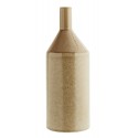 madam stoltz vase bouteille design gres beige E1993-CL50