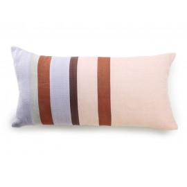 hk living coussin allonge lin coton couleur pastel raye TKU2072