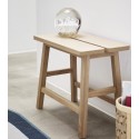 hubsch tabouret bois clair style scandinave 880802