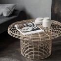 Table basse ronde rotin naturel House Doctor