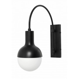 Applique murale ampoule suspendue style rétro métal Nordal Moon noir