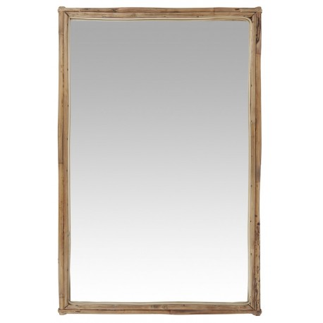 miroir mural rectangulaire bois de bambou ib laursen 9090-30