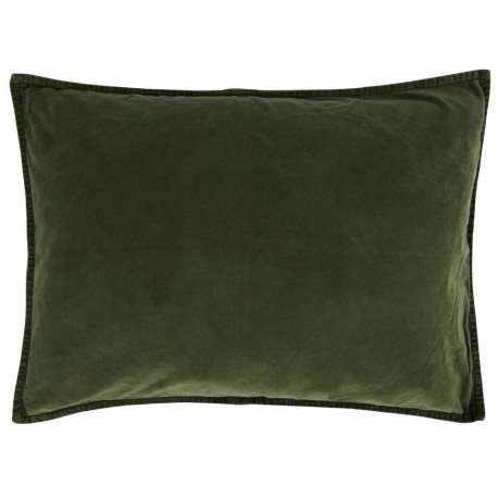 Housse de coussin rectangulaire velours vert IB Laursen