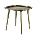 Table d'appoint style vintage laiton vieilli Pols Potten Square