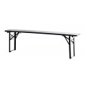 Banc pliable bois métal Madam Stoltz noir