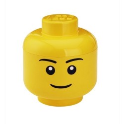 Lego boîte rangement tête garçon L