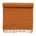 bungalow denmark tapis descente de lit orange coton recycle 60 x 90 cm