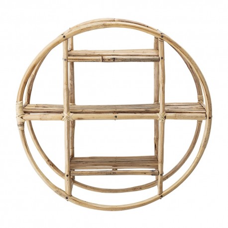 bloomingville etagere murale ronde bois canne sia 82045942