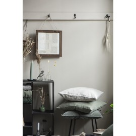 ib laursen housse de coussin carree 50 x 50 cm lin ecru 6203-44