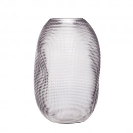 Vase verre froissé texturé Hübsch