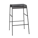 hubsch tabouret de bar design metal noir perfore 990907