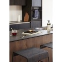 hubsch tabouret de bar design metal noir perfore 990907