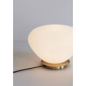 Lampe de table style classique chic laiton verre blanc Hübsch
