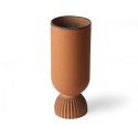 Vase droit style grec céramique HK Living orange