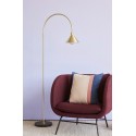 lampadaire arc laiton base marbre noir rond 990914