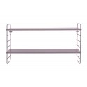 bloomingville north etagere murale rose bois metal 12402857