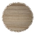 bloomingville tapis rond jute naturel franges 150 cm 82045586