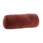 madam stoltz coussin traversin velours rouge 18CUC050RW