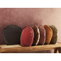 Coussin rond velours franges Madam Stoltz rose Coussin rond velours franges Madam Stoltz rose